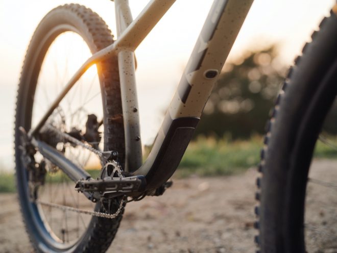 Side view of bicycle